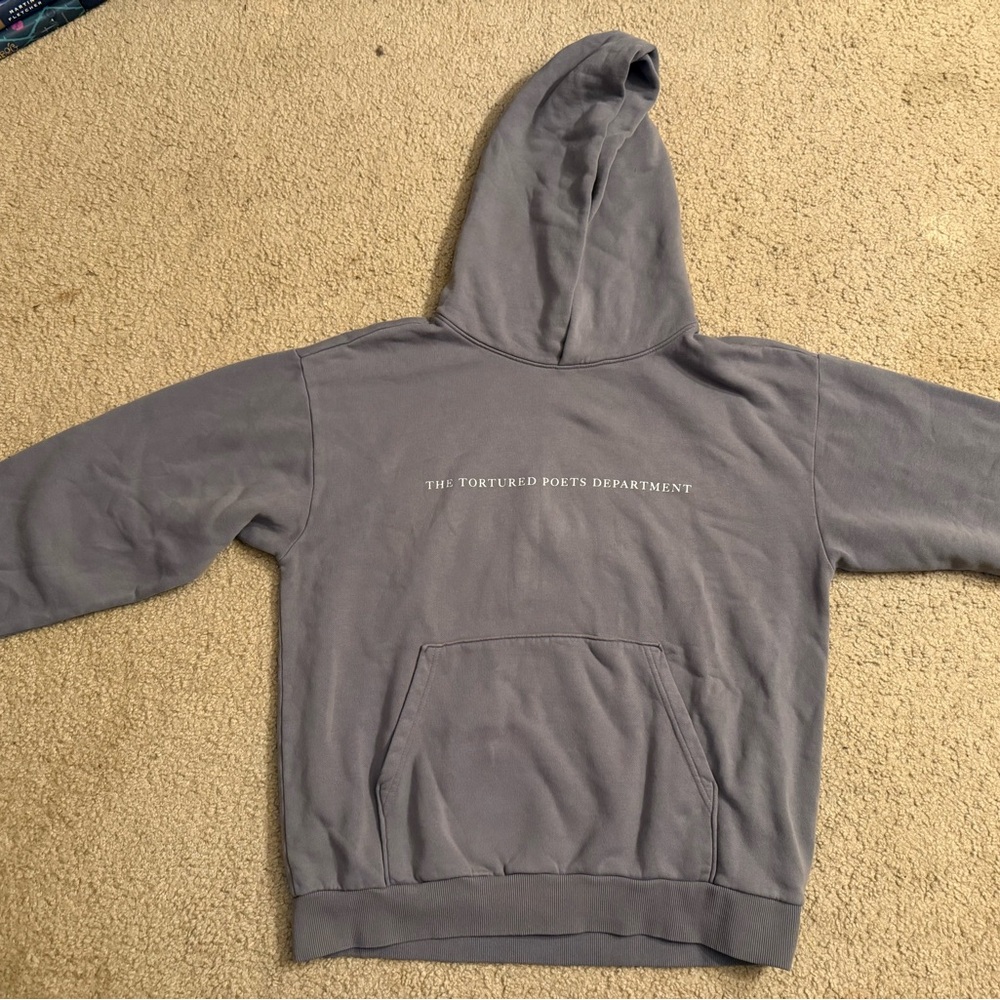 Gray Taylor Swift The Tortured Poets Department Sweatshirt